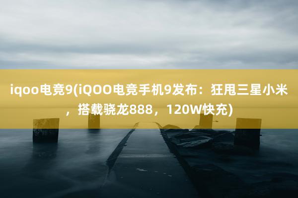 iqoo电竞9(iQOO电竞手机9发布：狂甩三星小米，搭载骁龙888，120W快充)