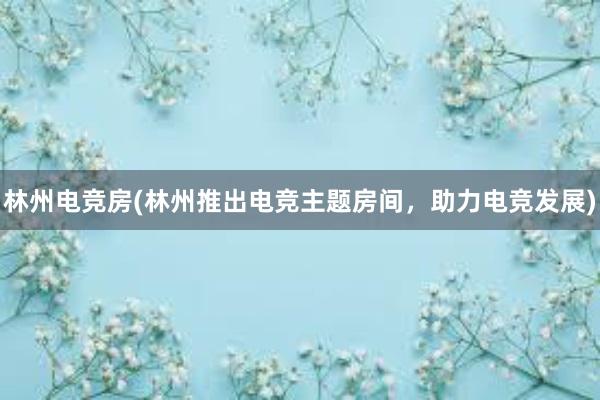 林州电竞房(林州推出电竞主题房间，助力电竞发展)