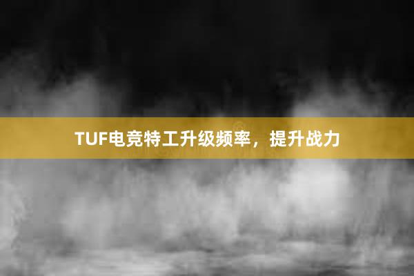 TUF电竞特工升级频率，提升战力