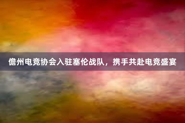 儋州电竞协会入驻塞伦战队，携手共赴电竞盛宴