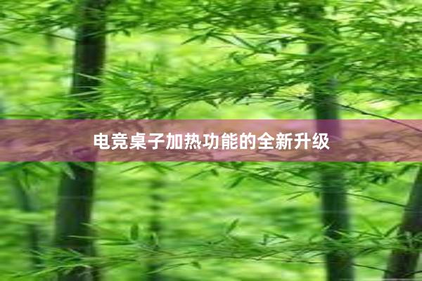 电竞桌子加热功能的全新升级